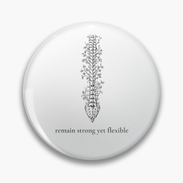 Item preview, Remain Strong Anatomical Spine Ivy Vine Sketch designed and sold by KindByNature.