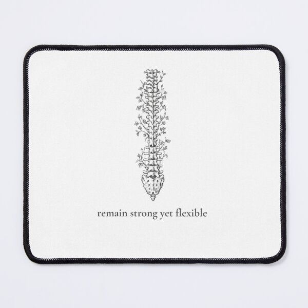 Item preview, Remain Strong Anatomical Spine Ivy Vine Sketch designed and sold by KindByNature.