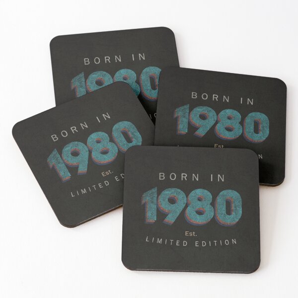 Item preview, Born in 1980 Vintage Distressed Design designed and sold by REHAB ART CO.