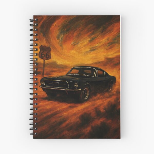 Item preview, Desert Thunder Retro Mustang Abstract Painting - Classic Art designed and sold by Dhenin Studio.