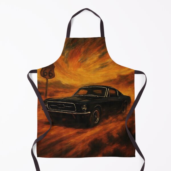 Item preview, Desert Thunder Retro Mustang Abstract Painting - Classic Art designed and sold by Dhenin Studio.