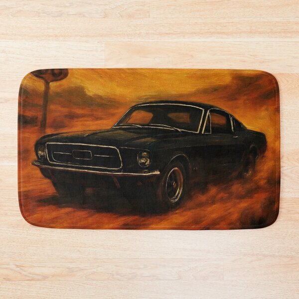 Item preview, Desert Thunder Retro Mustang Abstract Painting - Classic Art designed and sold by Dhenin Studio.