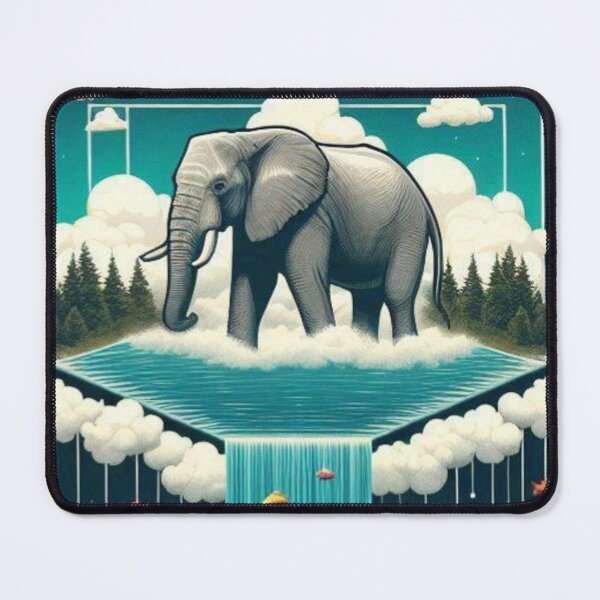 Item preview, Dreamscape Elephant – Surreal Nature Art designed and sold by Dogandesighn.
