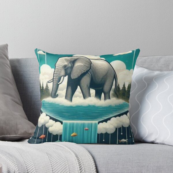 Item preview, Dreamscape Elephant – Surreal Nature Art designed and sold by Dogandesighn.