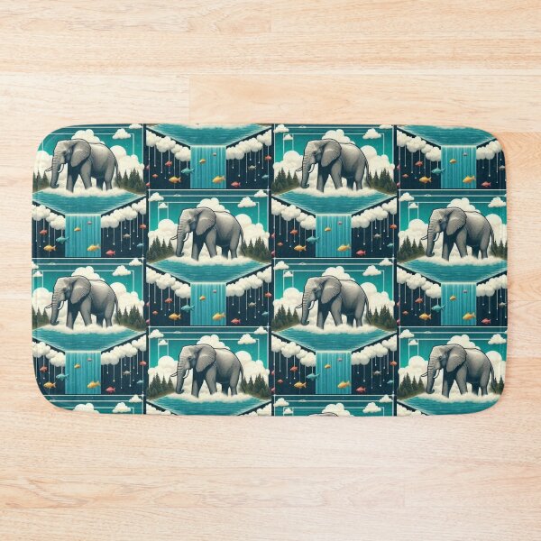 Item preview, Dreamscape Elephant – Surreal Nature Art designed and sold by Dogandesighn.