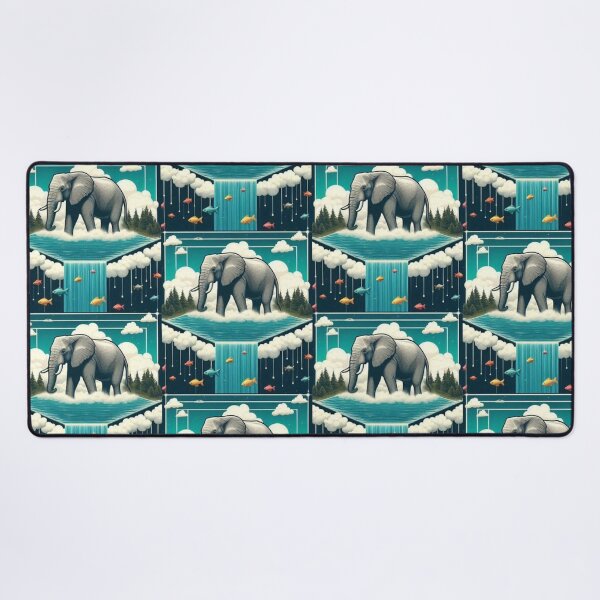 Item preview, Dreamscape Elephant – Surreal Nature Art designed and sold by Dogandesighn.