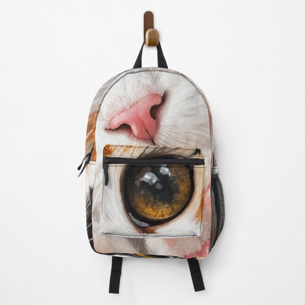 Item preview, Cute Calico Kitten Watercolor with Big Eyes and Pink Paws designed and sold by Jesus-istheway.
