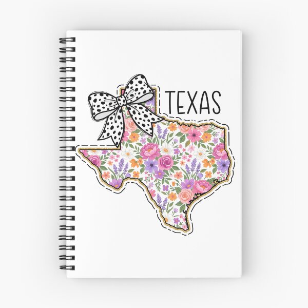 Item preview, Cute Texas Floral Map Graphic Coquette Bow Design designed and sold by Paper Drip.