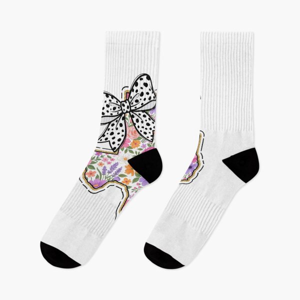 Item preview, Cute Texas Floral Map Graphic Coquette Bow Design designed and sold by Paper Drip.