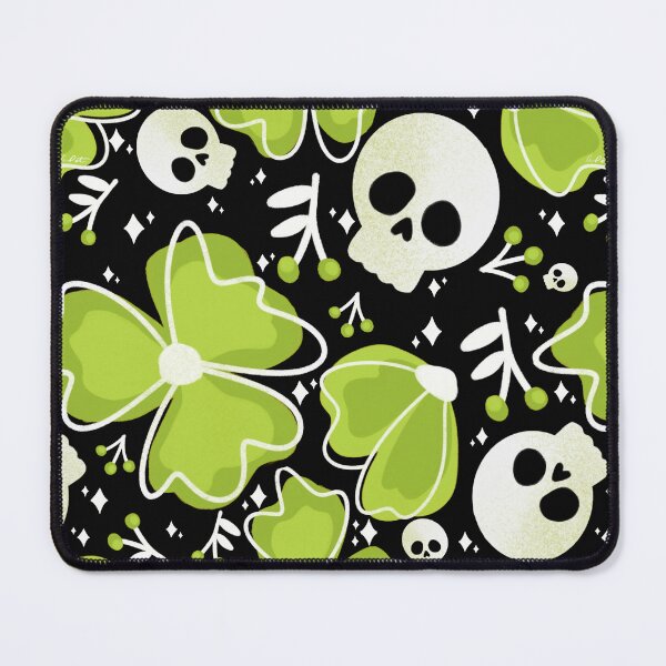 Item preview, Skulls and Stars in Wildflower Meadow in green designed and sold by studioaudrea.
