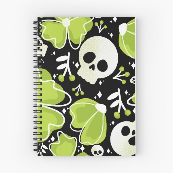 Item preview, Skulls and Stars in Wildflower Meadow in green designed and sold by studioaudrea.
