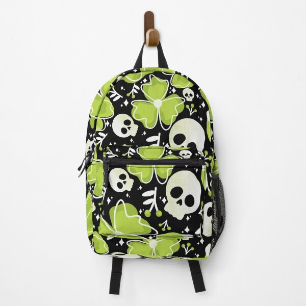 Item preview, Skulls and Stars in Wildflower Meadow in green designed and sold by studioaudrea.