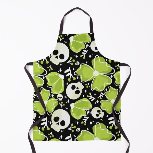 Item preview, Skulls and Stars in Wildflower Meadow in green designed and sold by studioaudrea.