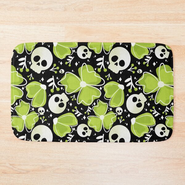 Item preview, Skulls and Stars in Wildflower Meadow in green designed and sold by studioaudrea.