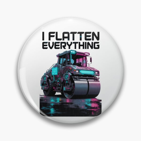 Item preview, Cyberpunk Road Roller Operator Shirt | I Flatten Everything  designed and sold by katiecorners.