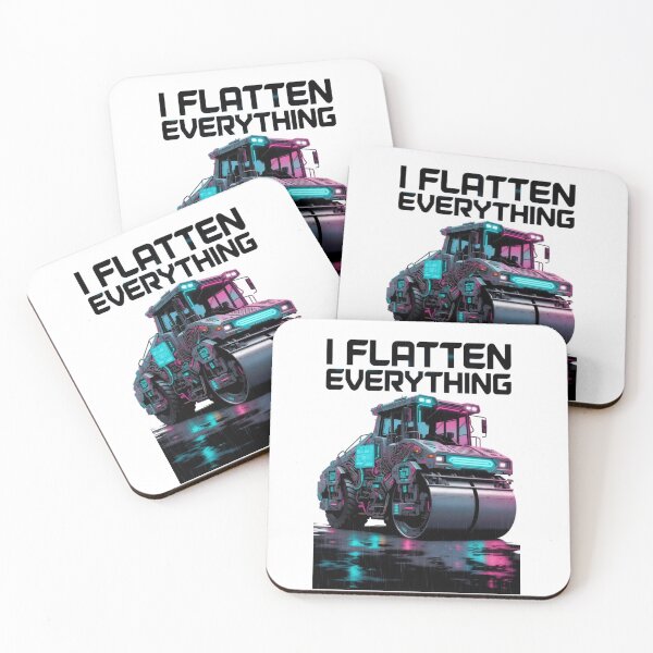 Item preview, Cyberpunk Road Roller Operator Shirt | I Flatten Everything  designed and sold by katiecorners.
