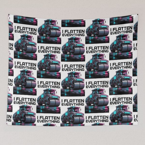 Item preview, Cyberpunk Road Roller Operator Shirt | I Flatten Everything  designed and sold by katiecorners.