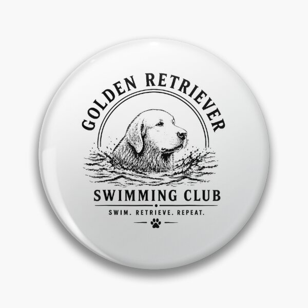 Item preview, Golden Retriever Swimming Club Dog Lover Retro designed and sold by Rahamkshop.