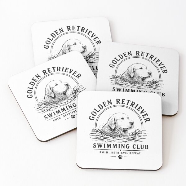Item preview, Golden Retriever Swimming Club Dog Lover Retro designed and sold by Rahamkshop.