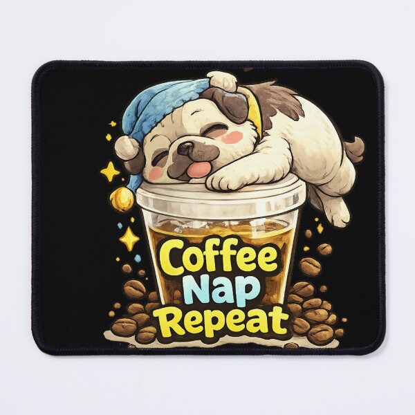 Item preview, Cute Sloth Coffee Nap Repeat designed and sold by Houldi.