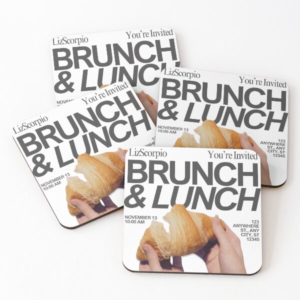 Item preview, Brunch And Lunch Croissant Aesthetic Shirt designed and sold by Lizscorpio.