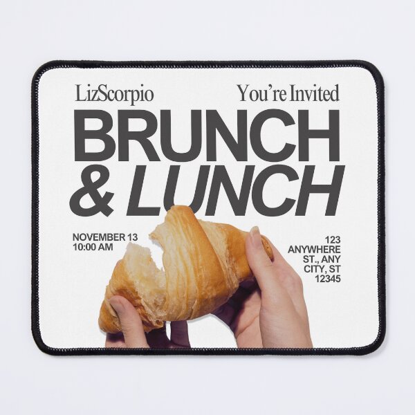 Item preview, Brunch And Lunch Croissant Aesthetic Shirt designed and sold by Lizscorpio.