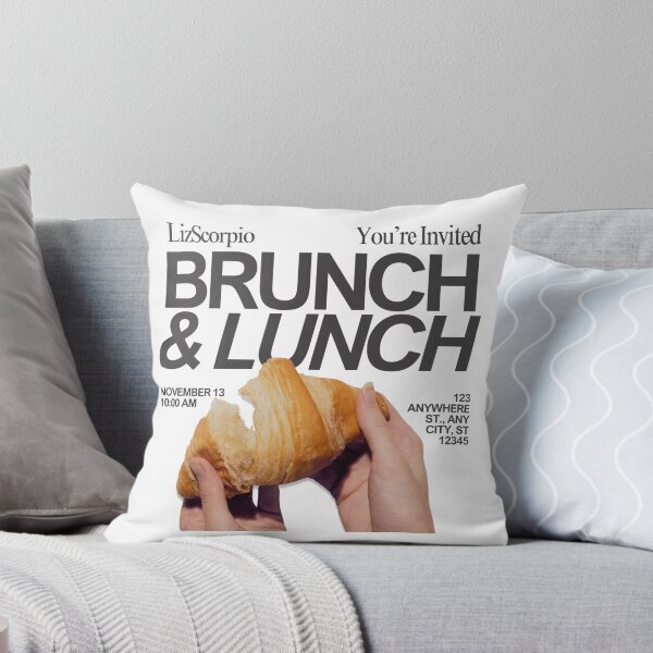 Item preview, Brunch And Lunch Croissant Aesthetic Shirt designed and sold by Lizscorpio.