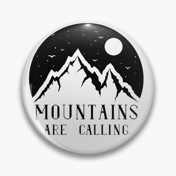 Item preview, The Mountains Are Calling | Nature Lover Quote designed and sold by Shop-MK33.