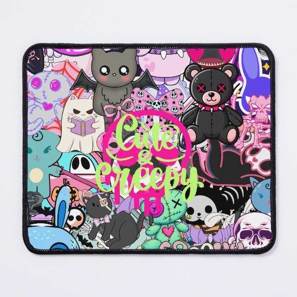 Item preview, Kawaii Goth Creepy Cute Stickerbomb Aesthetic designed and sold by Side By Side Studio.