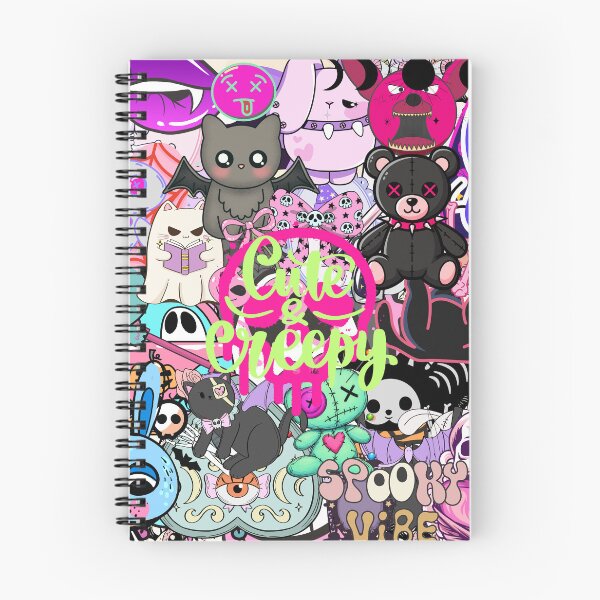 Item preview, Kawaii Goth Creepy Cute Stickerbomb Aesthetic designed and sold by Side By Side Studio.