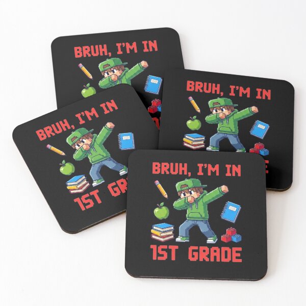 Item preview, Bruh I'm In 1st Grade Dabbing Gamer Boy Back To School Pixel Art designed and sold by MysticMirth.