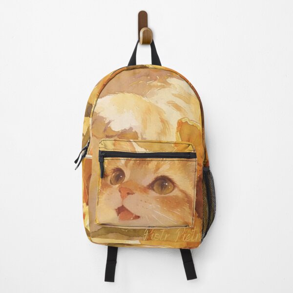 Item preview, Cute Orange Kitten Among Sunflowers – Warm Watercolor Cat Art designed and sold by Jesus-istheway.