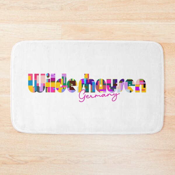 Item preview, Wildeshausen, Germany, Vibrant Abstract City Typography Art designed and sold by Wanderful-roads.