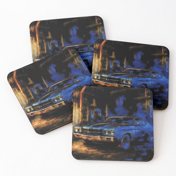Item preview, Ghost of Detroit Chevelle SS Abstract Art designed and sold by Dhenin Studio.