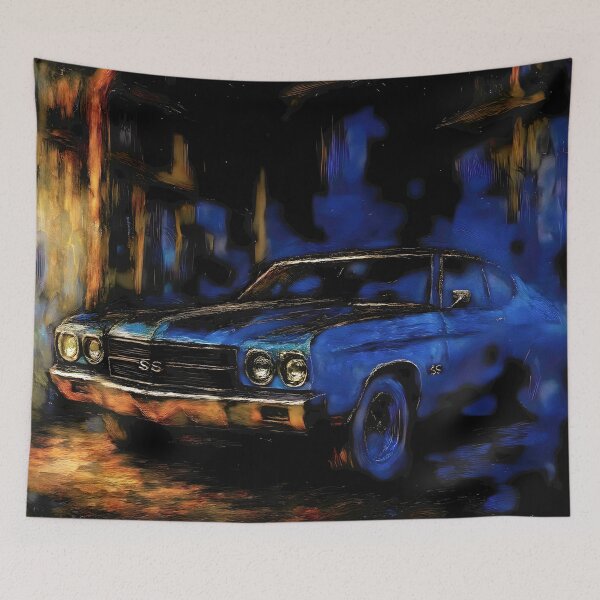 Item preview, Ghost of Detroit Chevelle SS Abstract Art designed and sold by Dhenin Studio.
