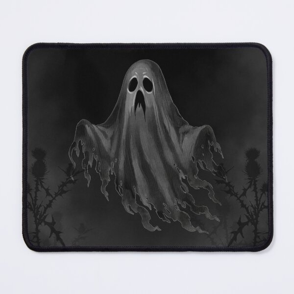 Item preview, Ghost appears under yellow moon with bats flying at night designed and sold by Ms. Iryna.