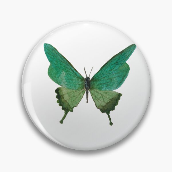 Item preview, Emerald Green Watercolor Butterfly designed and sold by Mvicen.