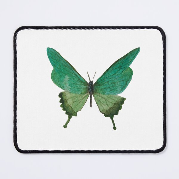 Item preview, Emerald Green Watercolor Butterfly designed and sold by Mvicen.