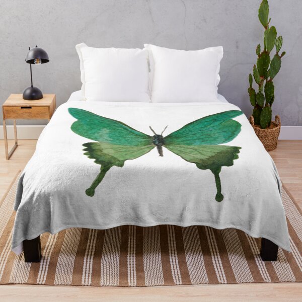 Item preview, Emerald Green Watercolor Butterfly designed and sold by Mvicen.