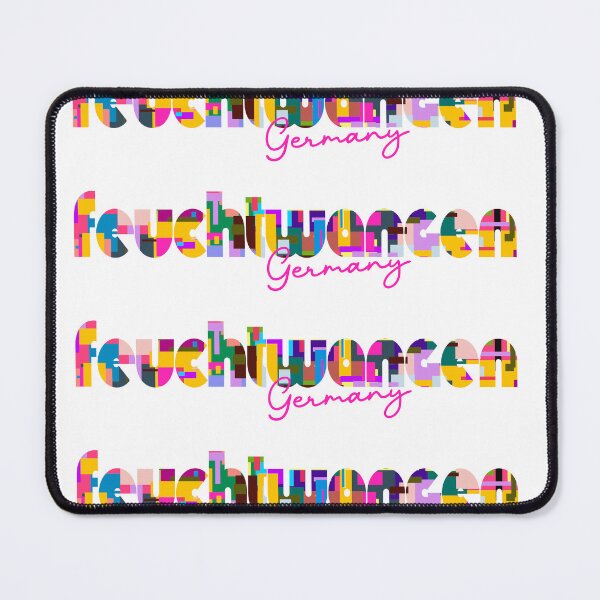 Item preview, Feuchtwangen, Germany, Vibrant Abstract City Typography Art designed and sold by Wanderful-roads.