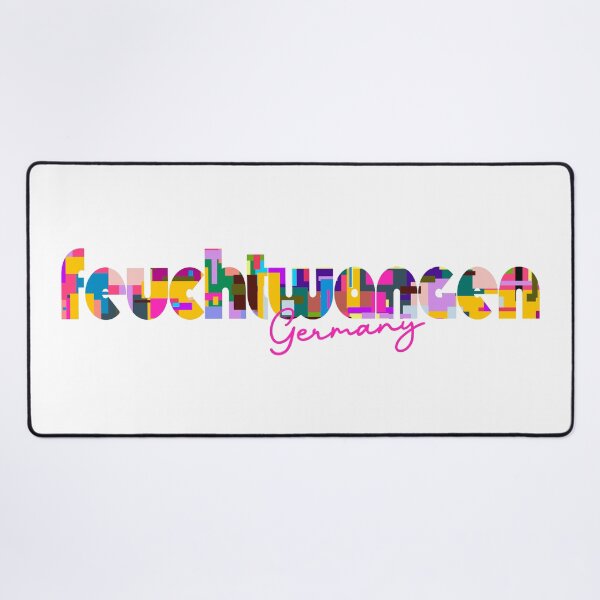 Item preview, Feuchtwangen, Germany, Vibrant Abstract City Typography Art designed and sold by Wanderful-roads.
