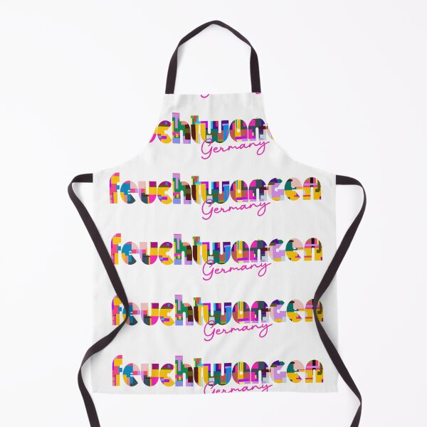 Item preview, Feuchtwangen, Germany, Vibrant Abstract City Typography Art designed and sold by Wanderful-roads.