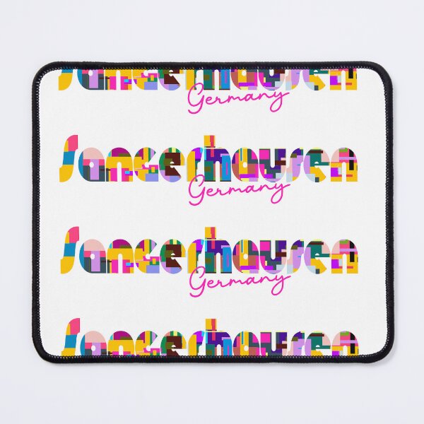 Item preview, Sangerhausen, Germany, Vibrant Abstract City Typography Art designed and sold by Wanderful-roads.