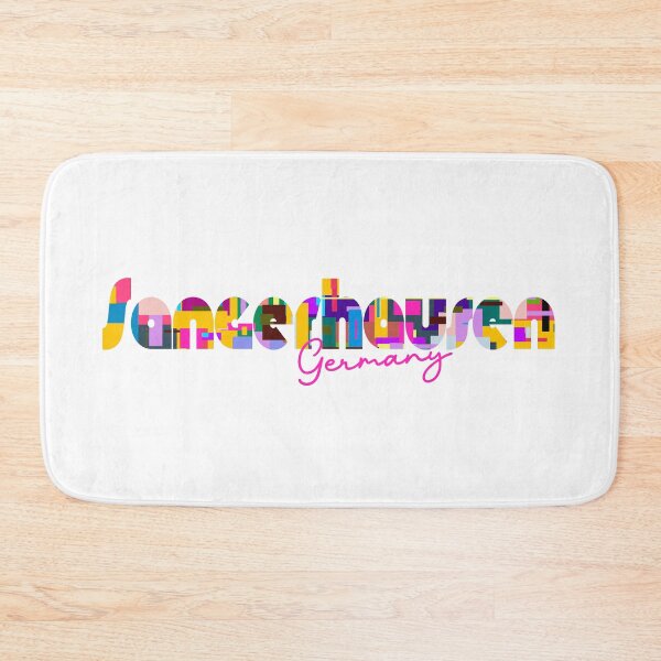 Item preview, Sangerhausen, Germany, Vibrant Abstract City Typography Art designed and sold by Wanderful-roads.