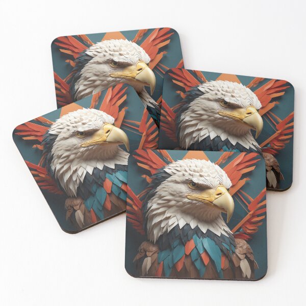 Item preview, Feathered Freedom: Origami Inspired Eagle Art designed and sold by Prachodayat Artworks.