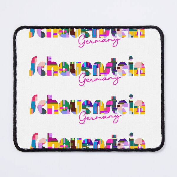 Item preview, Schauenstein, Germany, Vibrant Abstract City Typography Art designed and sold by Wanderful-roads.