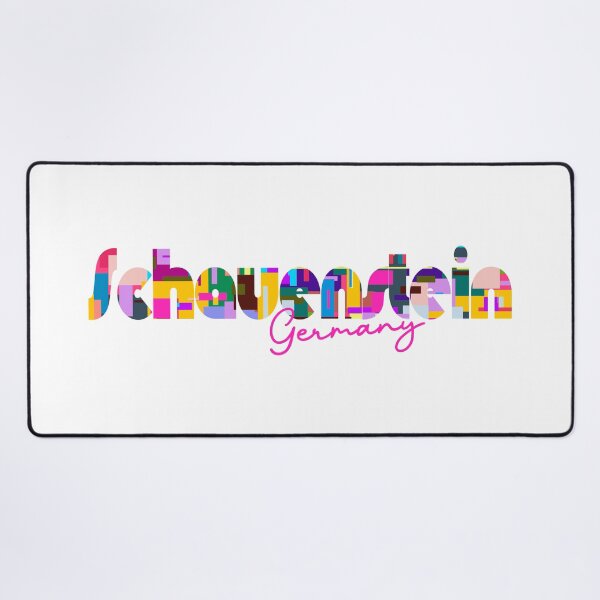 Item preview, Schauenstein, Germany, Vibrant Abstract City Typography Art designed and sold by Wanderful-roads.