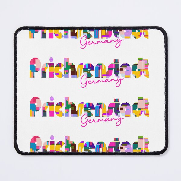 Item preview, Prichsenstadt, Germany, Vibrant Abstract City Typography Art designed and sold by Wanderful-roads.
