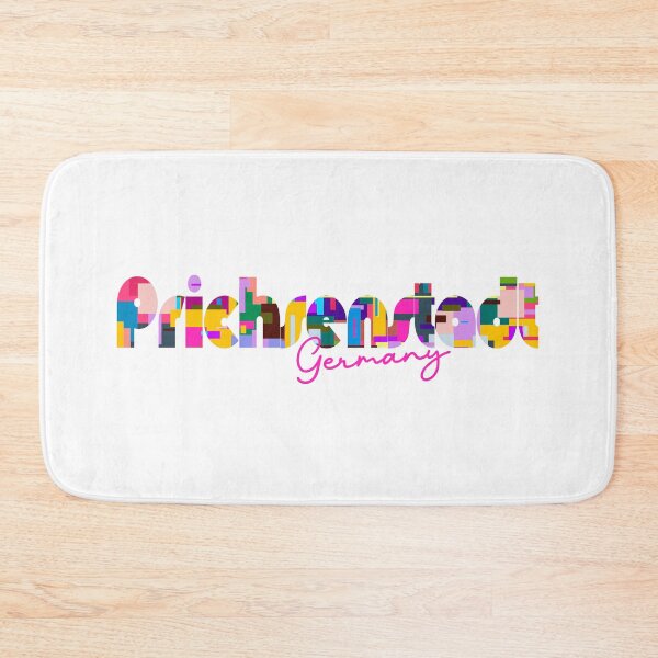 Item preview, Prichsenstadt, Germany, Vibrant Abstract City Typography Art designed and sold by Wanderful-roads.