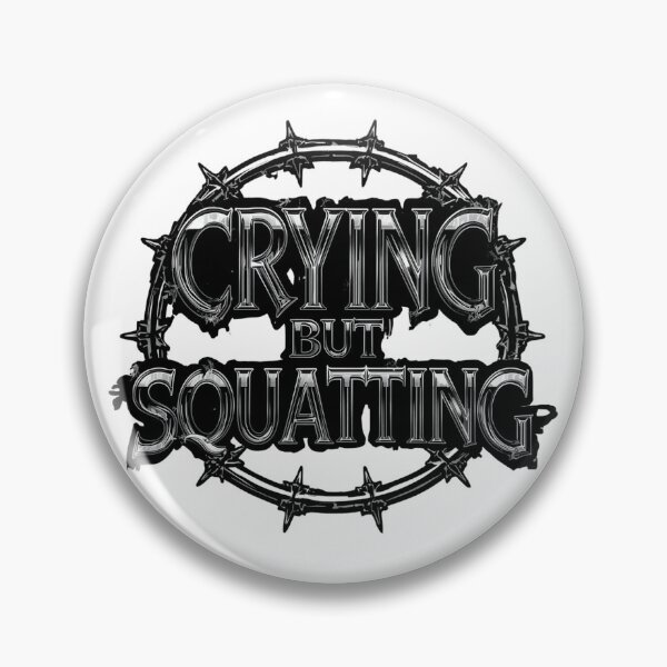 Item preview, Crying but Squatting – Streetwear Graphic Design designed and sold by Sparkofart07.
